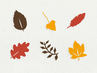 Barnes & Noble | Fall Illustrations autumn cut paper design email fall graphic icons illustrations leaves season theme vector