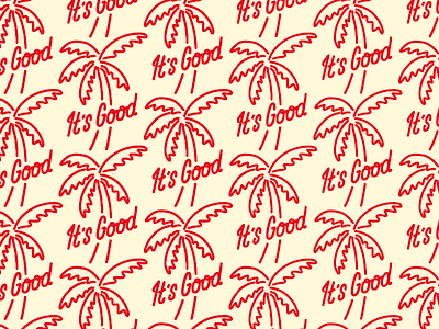 The Royale - It's Good its good palm tree pattern design