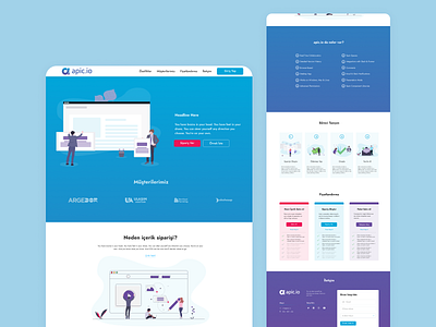 Content Ordering Platform Landing Page Design figma landing landing page ui ui design uiux user experience ux design web design web site