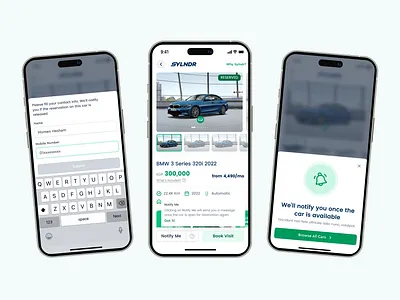 Sylndr - Notify Me cars design product design ui