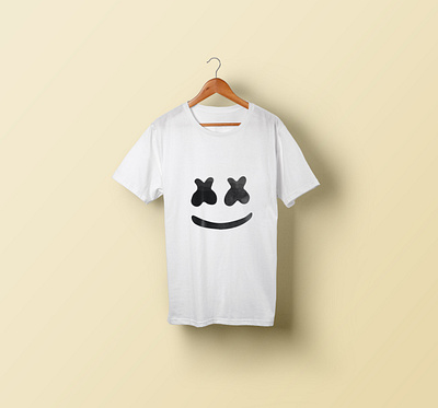 Marshmello t-shirt boyfashion boys branding design fashion graphic design logo marshmello print shirt t shirt white whitet shirt