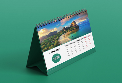 Calender design 2025 2025year calender color date design eye catching graphic design newcalender print project text year