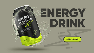 Energy drink advertisement 3d ad design advertisement design graphic design social media design