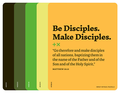 Church Color and Type Pairing 07 branding church color colors font gold green pairing palette type typography yellow