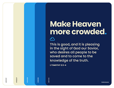 Church Color and Type Pairing 08 blue branding church color colors cream font modern navy pairing palette type typography