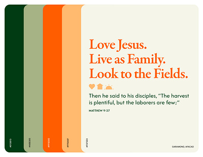 Church Color and Type Pairing 10 branding church color colors fonts gold green modern orange palette soft type typography