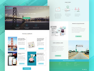 Website Redesign for Fastrak bayarea bridge fastrak homepage rebranding redesign sanfrancisco webdesign webpage website