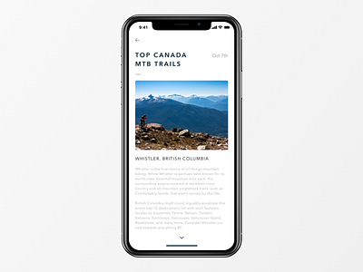 iPhoneX canada ios ios11 iphonex mountain mtb personalpractice ui