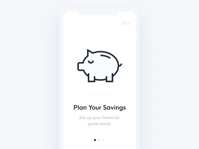 Onboarding UI/UX Pattern (Benefits-Oriented) app benefit clean finance mobile app onboarding onboarding process savings ui ux