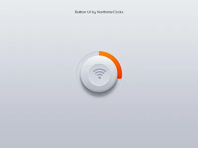 Realistic UI Icon for one of our Projects 3d button clean dailyui icon icons ui user interface web elements white wifi