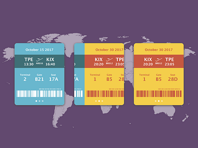 Daily UI #024 Apple Watch 024 apple watch boarding pass daily ui dailyui ui ux