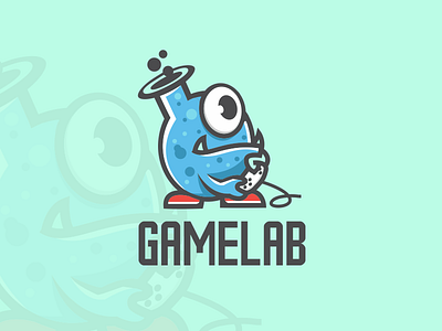 Game Lbas caracter cartoon game labs mascot monster technology