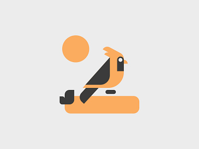 YOUNG CARDINAL // beltramo bird bltr cardinal icon illustration vector