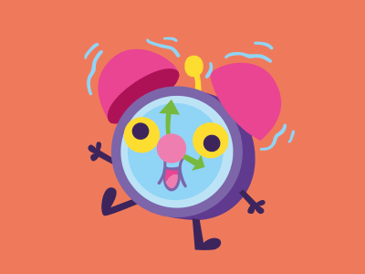 Kids20 alarm clock character design pulcomayo