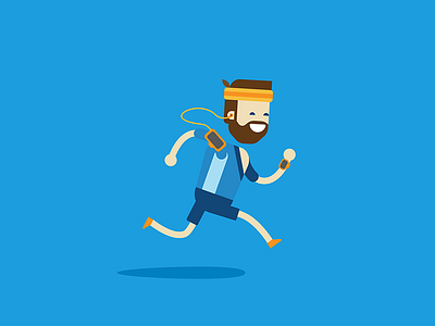 Telenor - runner illustration profile