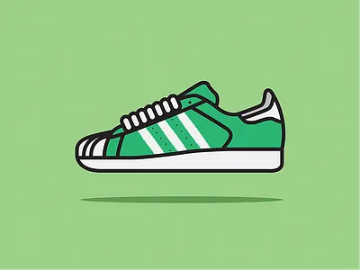Adidas Superstar Illustration adidas custom design flat illustration illustrator photoshop sneaker superstar