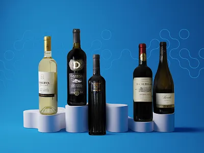 evino key visual 3d color design wine