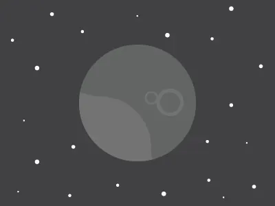 Mercury illustration mercury space