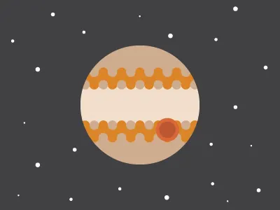 Jupiter illustration jupiter space