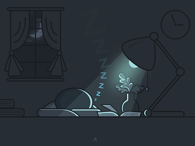 Tired art digital illustration night sketch tired