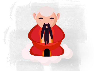 Wax on Wax off character illustration kungfu