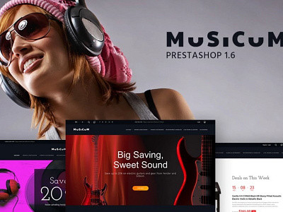 Musicum PrestaShop Theme art culture music store prestashop