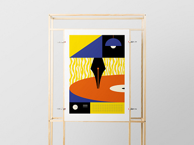 Poster Wood Frame Mockup branding download font icon identity logo mockups print psd stationery template typography