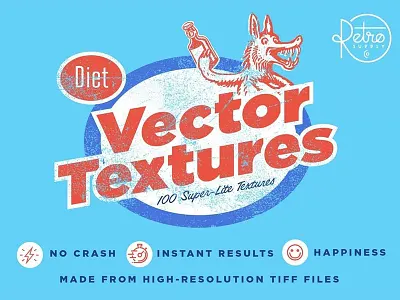 Diet Vector Textures bitmap effects grunge illustrator photoshop retro retro supply retro supply co textures vintage
