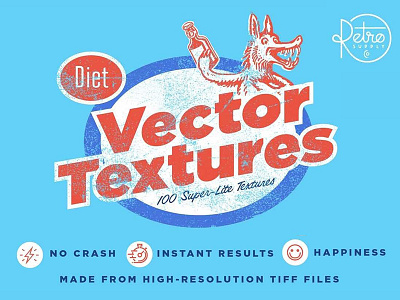 Diet Vector Textures bitmap effects grunge illustrator photoshop retro retro supply retro supply co textures vintage
