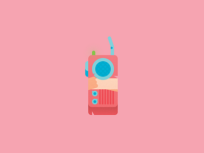 Vectober, day one. inventory post apocalypse vectober vector walkie talkie