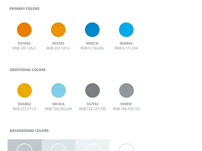 Color guide app branding color guide color palette colors design mobile style guide styles system ui web