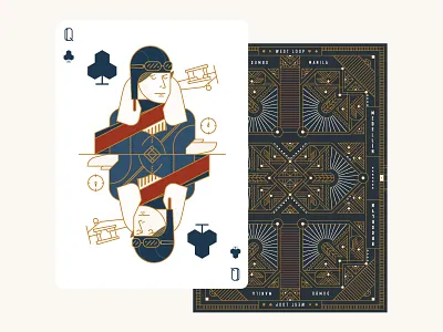 Amelia amelia cards club deck diamond earhart heart rocket spade travel