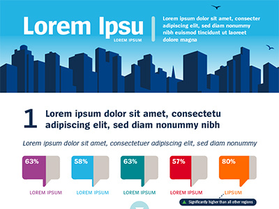 Infographic Layout birds buildings city corporate data info sky visualization