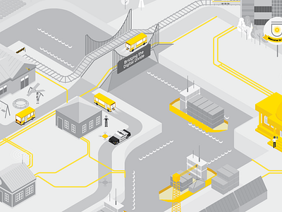 Digital Governance illustration infographic vector