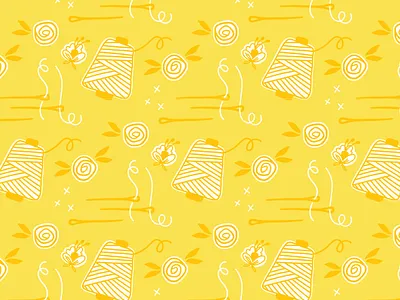 Lacey J. Design | Brand Pattern brand pattern branding embroidery floral pattern needle pattern pattern design