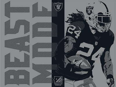 Beast Mode oakland raiders raiders sports sports branding sports design sports logo