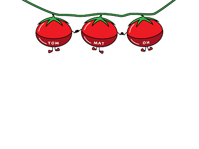 tom-mat-oh | Tomato Playoff contest design fun illustration playoff rebound sticker sticker mule tomato