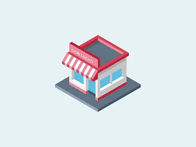 Isometric Shop Icon 3d e commerce icon isometric isometrico shop tienda