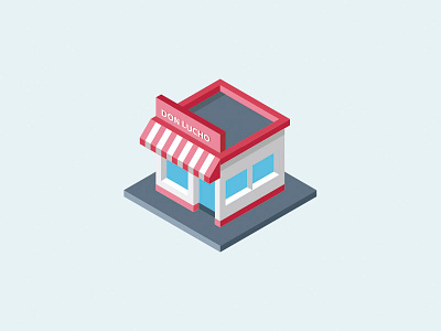 Isometric Shop Icon 3d e commerce icon isometric isometrico shop tienda