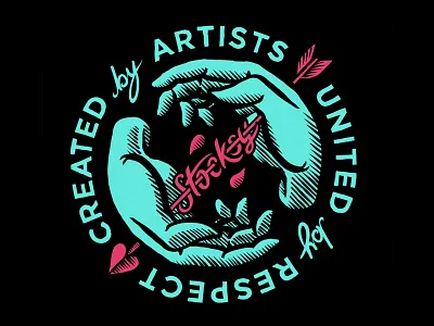 United Hands illustration stock stocksy