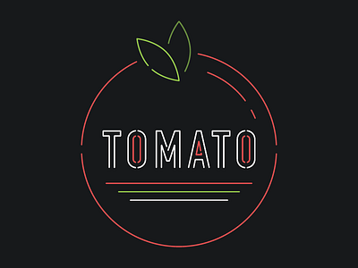One Neon Tomato neon sticker mule tomato