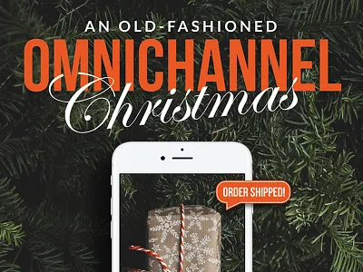 Omnichannel Christmas Cover christmas field agent holidays iphone magazine design package report retail shopping