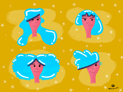 Fabulous! 30 day challenge art artwork colors design digital illustration practice shapes sketching machine woman women