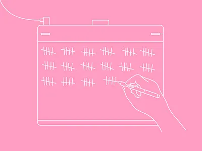 Need Help? (Remix) days hand illustration pink wacom