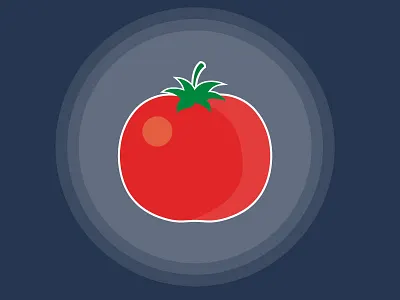 Tomato-Sticker Mule dribbble illustrator stickermule