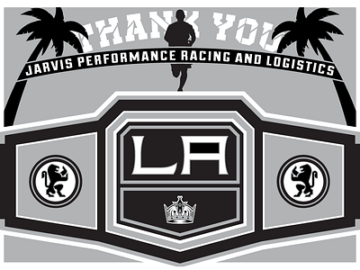 Jarvis Performance Racing 5k california card championship hockey kings los angeles nhl running thank you wrestling wwe