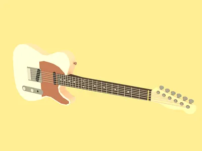 Guitar guitar low poly lowpoly telecaster