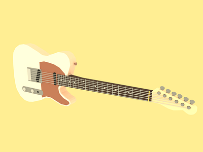 Guitar guitar low poly lowpoly telecaster