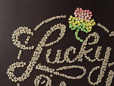 Lucky You cereal food typography lucky lucky charms typography