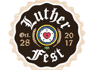 Lutherfest 02 500 beer illustrator logo luther reformation